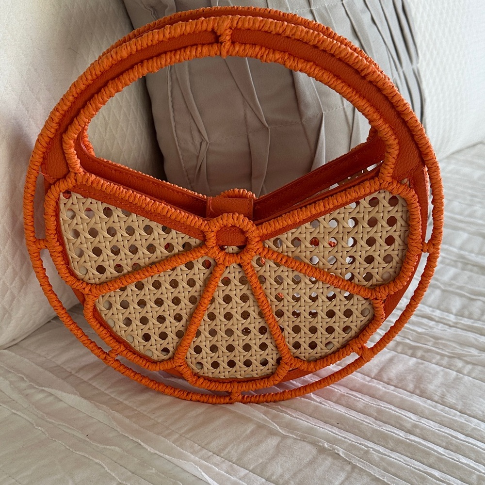 Target Orange and Tan Mini Bag